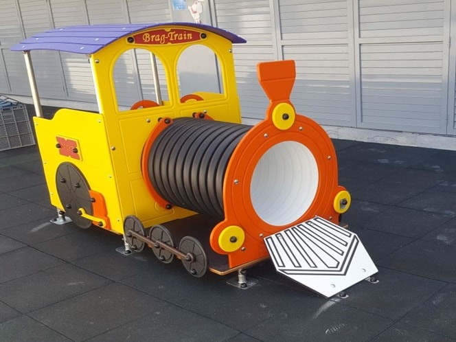 Maquina de tren parque infantil - Locomotora