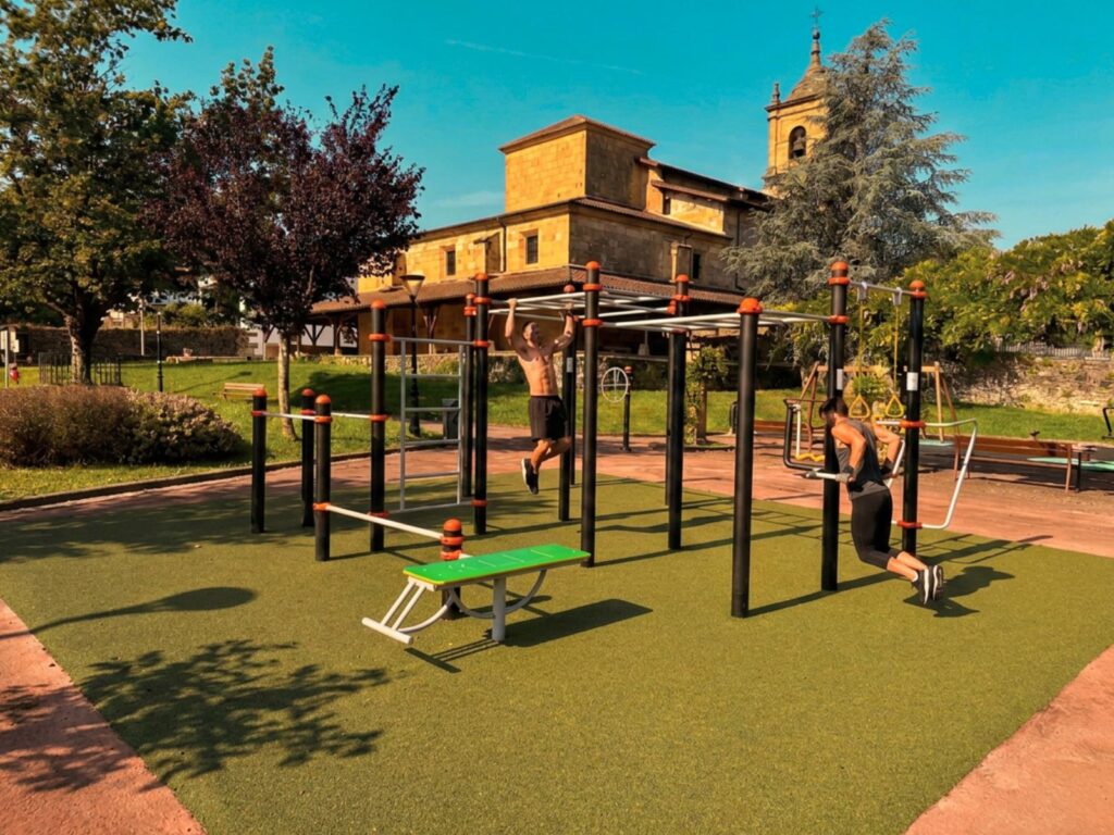 Instalación de zona de calistenia en Cubas de la Sagra (Madrid)